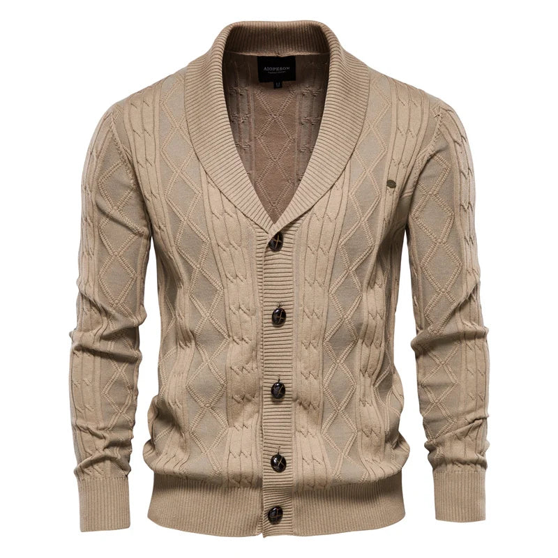Janvier - Cardigan homme à boutons