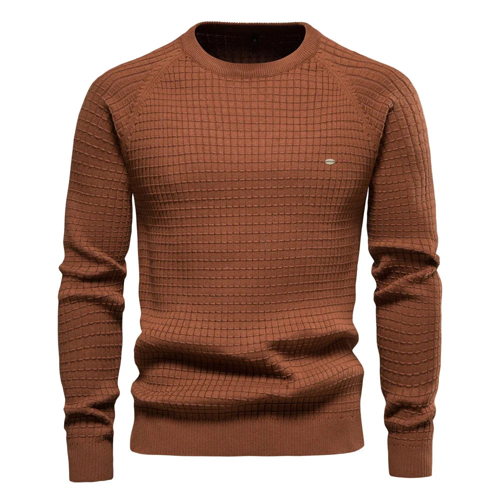 Ismaël - Pull homme à motif quadrillé