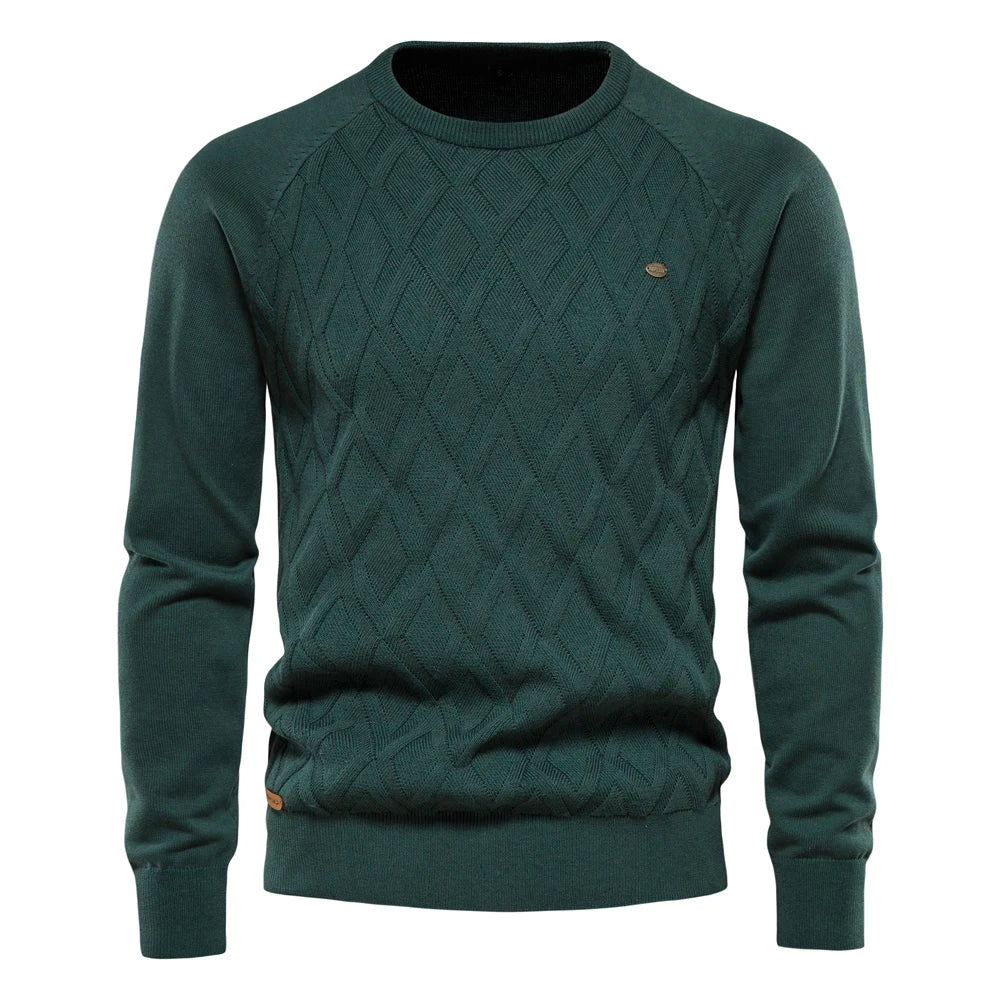 Léocade - Pull homme avec motif diamant