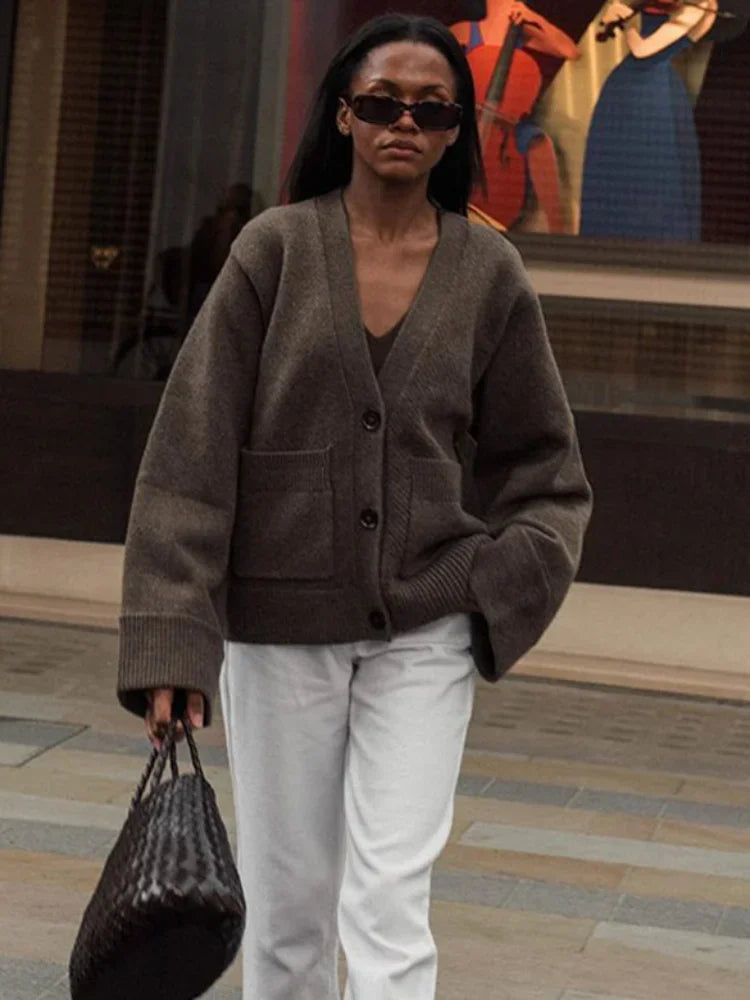 Zoé - Cardigan élégant avec encolure en v