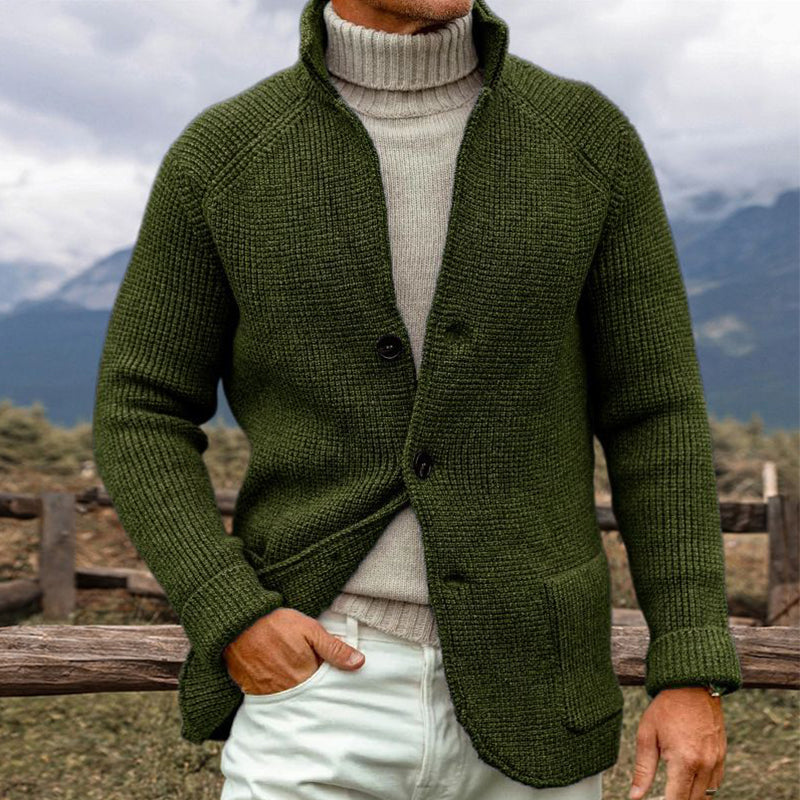 Mathis - Cardigan d'hiver en maille épaisse