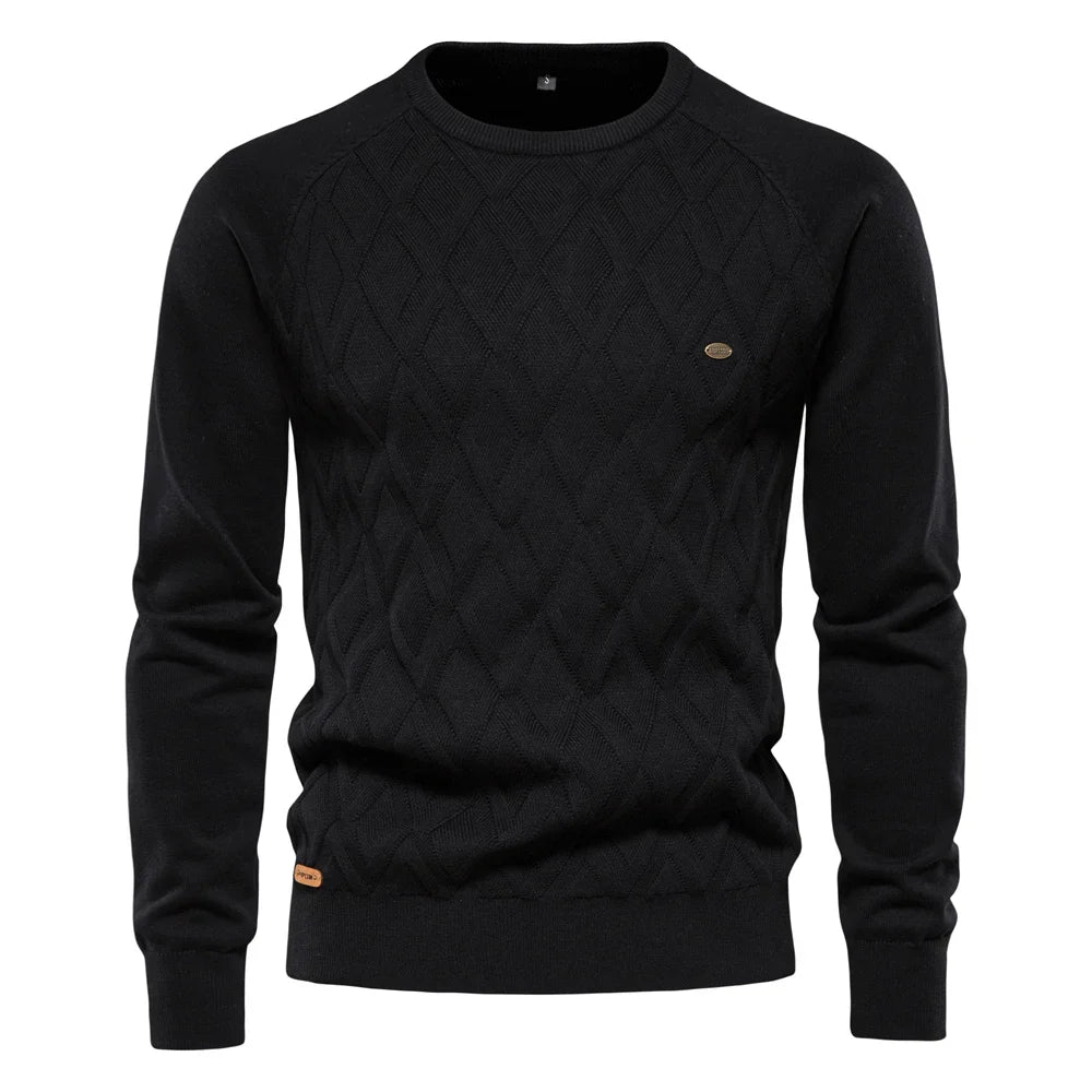 Léocade - Pull homme avec motif diamant