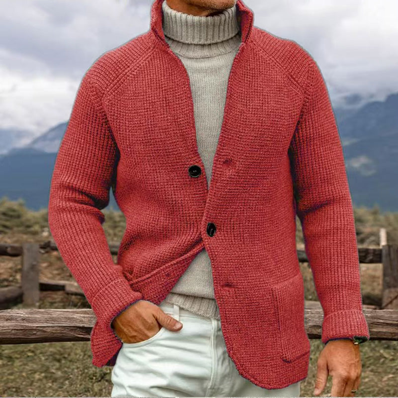 Mathis - Cardigan d'hiver en maille épaisse