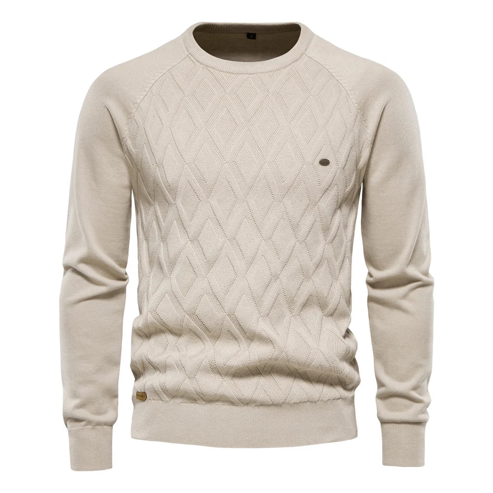 Léocade - Pull homme avec motif diamant