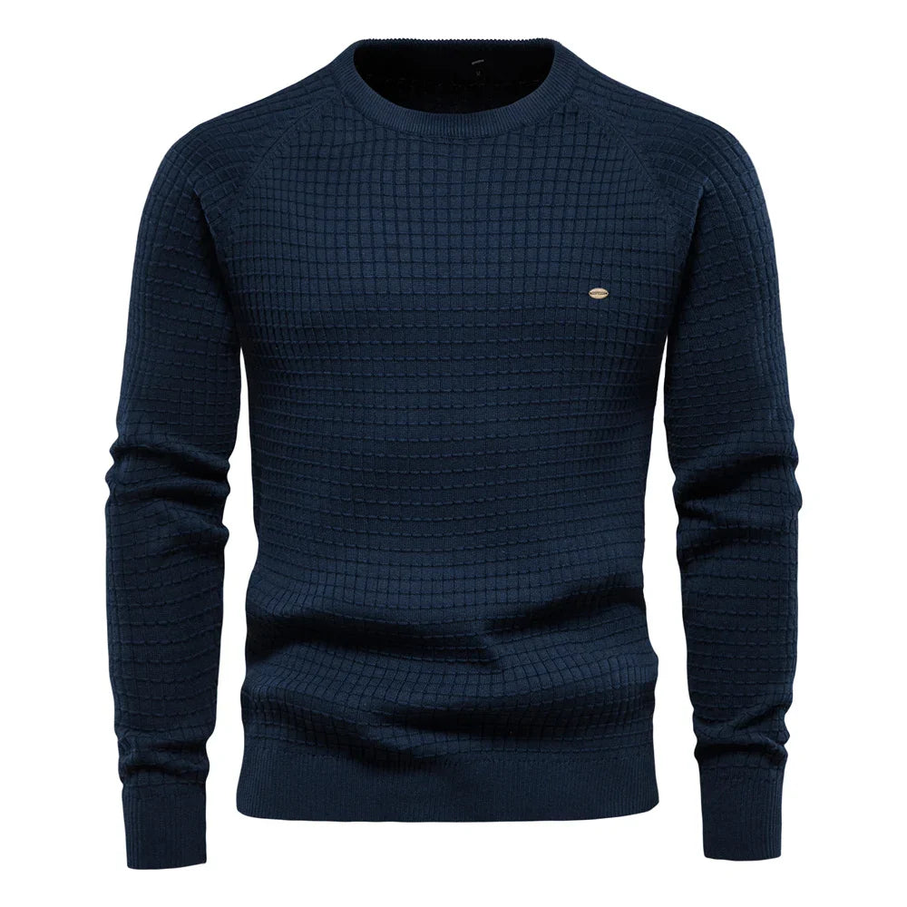 Ismaël - Pull homme à motif quadrillé