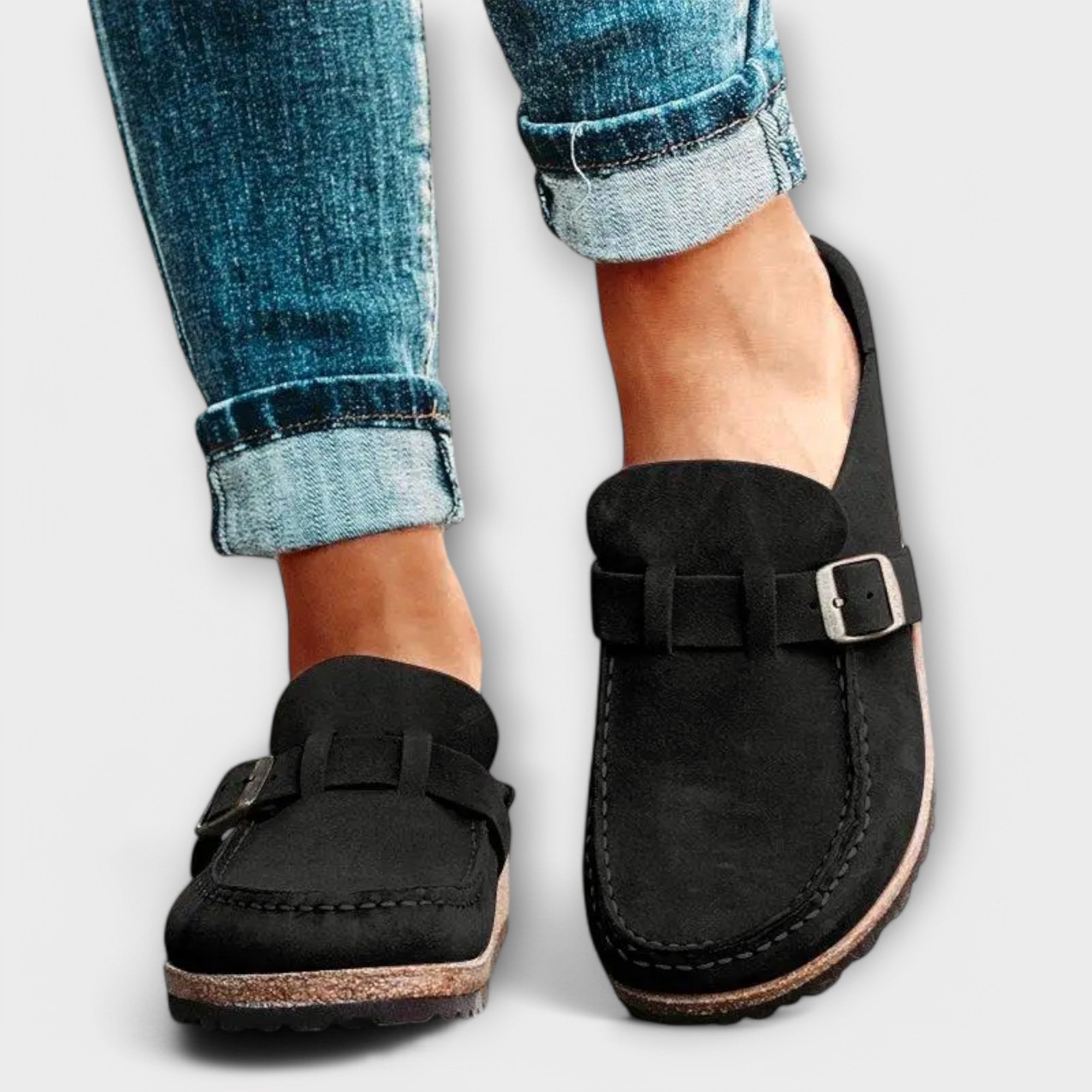 Paloma - Mocassins orthopédiques pour femmes avec boucle décorative