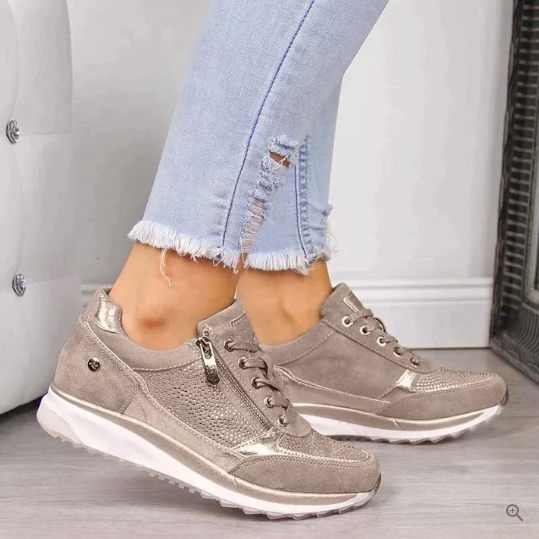 Danièle - Baskets orthopédiques avec fermeture éclair
