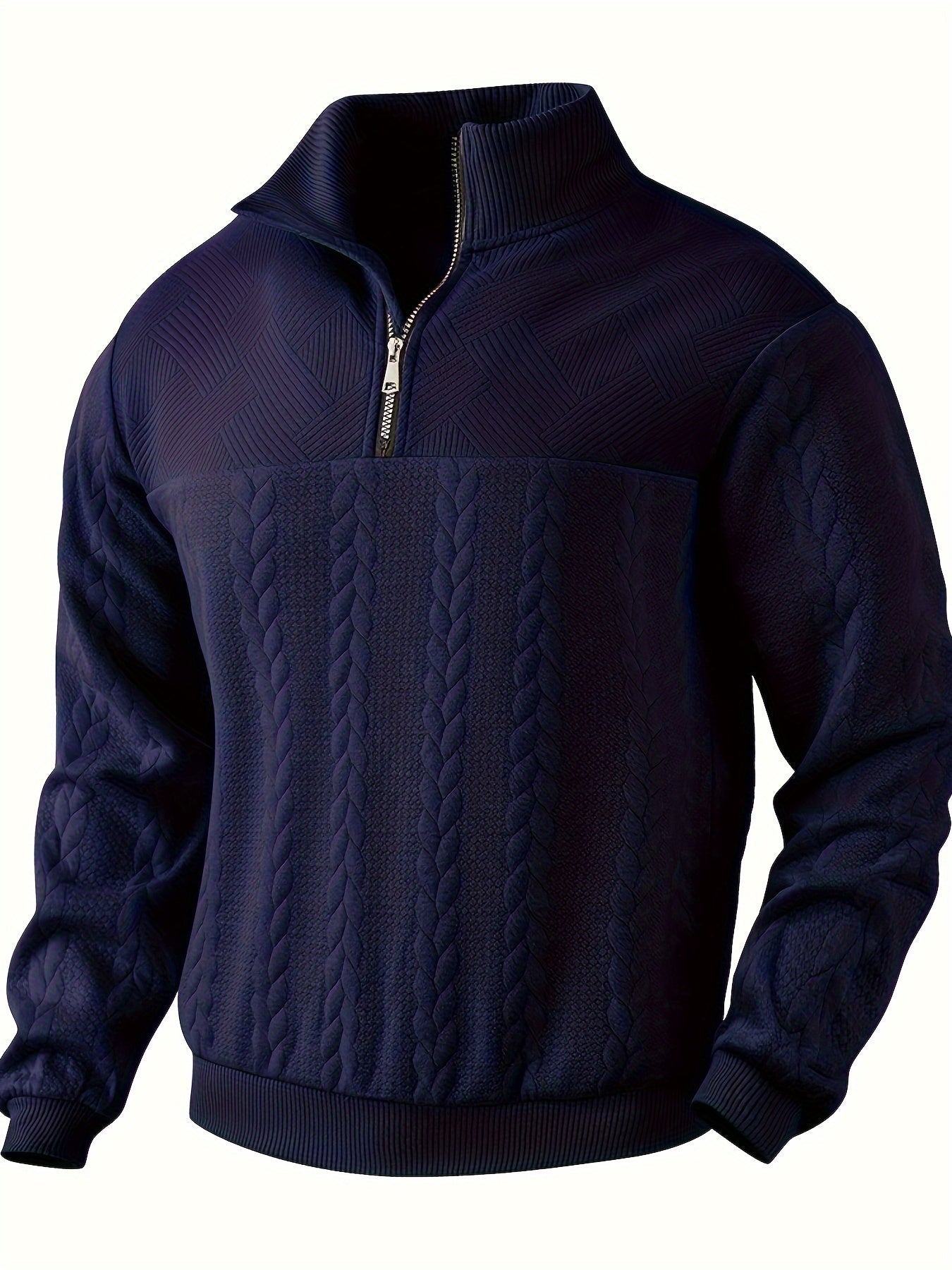 Cassien - Pull vintage avec fermeture éclair