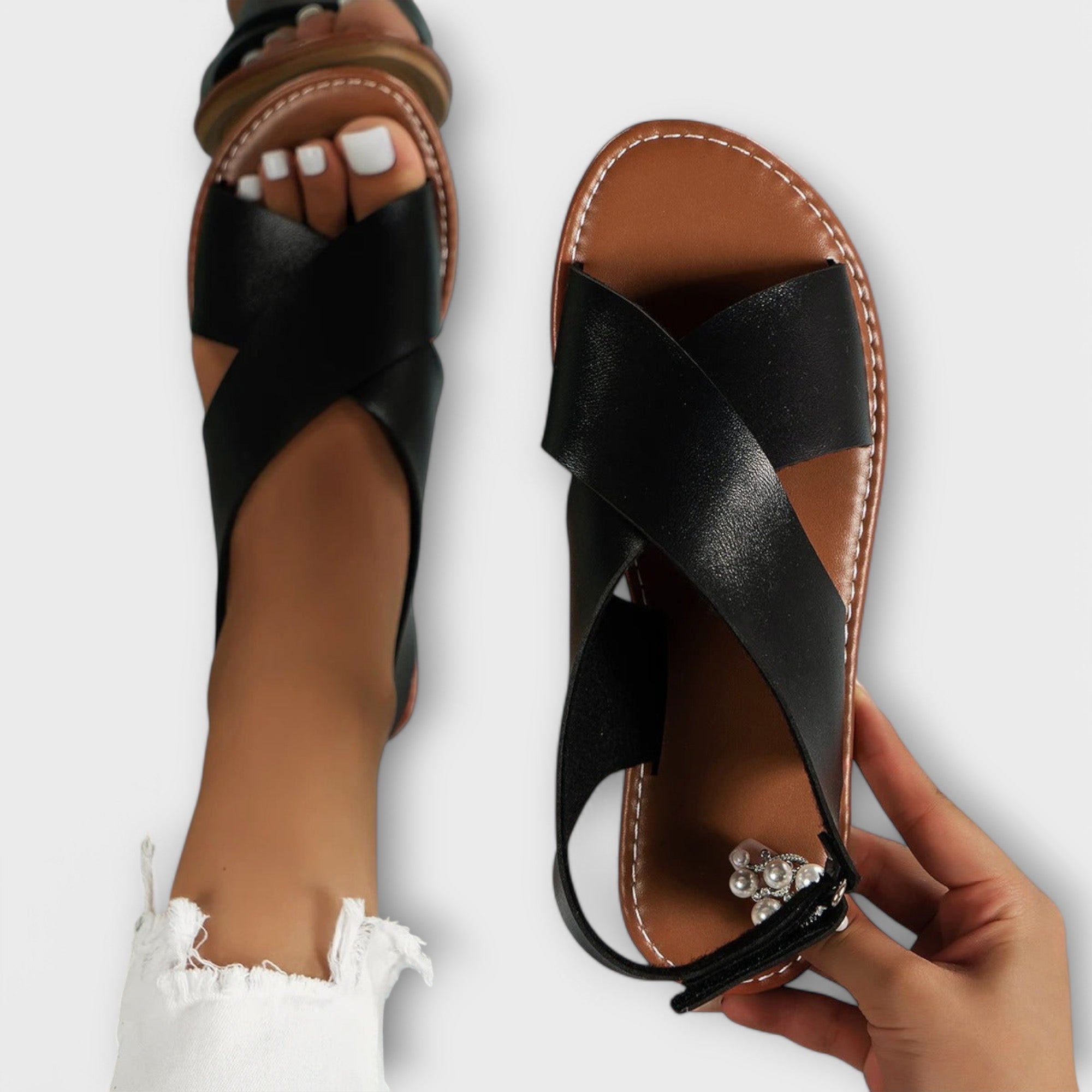 Ursuline - Sandales pour femmes avec boucle