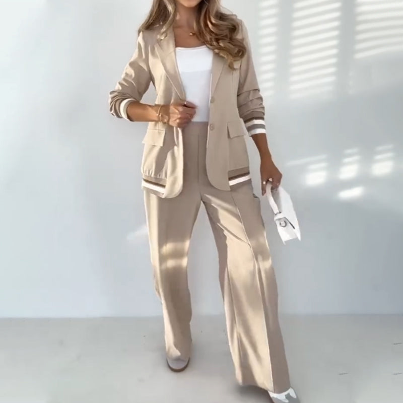 Maloé – Ensemble blazer et pantalon large